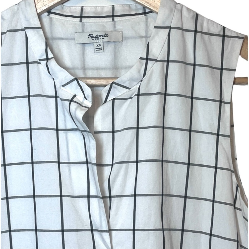 Madewell Grid Print Dress - Picture 6 of 11